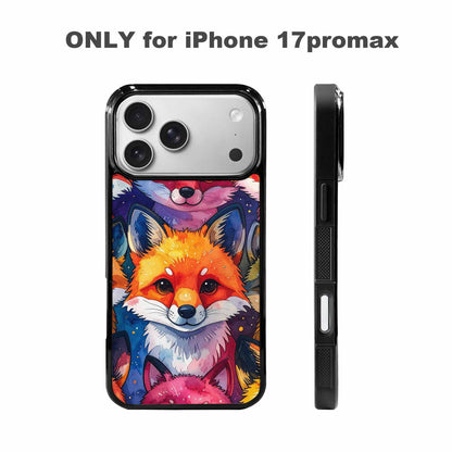 iPhone 17 Pro Max Case — Watercolor Kawaii Fox Watercolor Abstract, Custom Phone Case