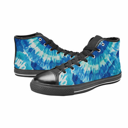 MEN'S Tie Dye - High Top Canvas Dark Academia Sneakers