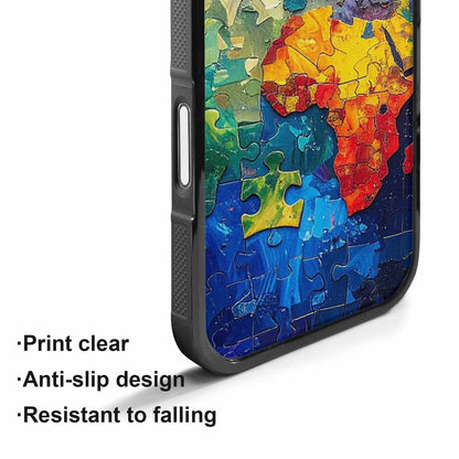 iPhone 17 Case — Autism Puzzle Pieces Puzzle Original Art, Custom Made Phone Cover