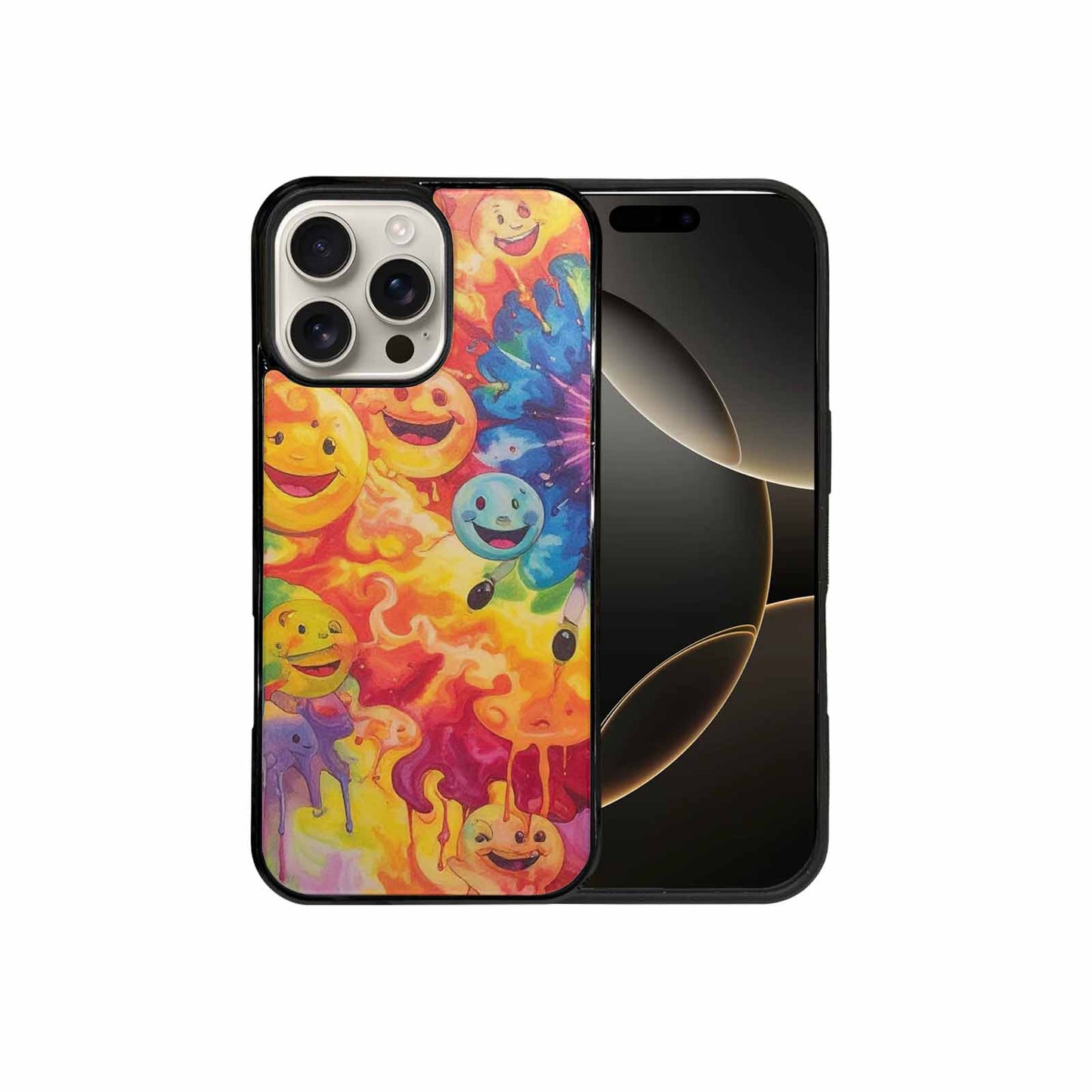 iPhone 16 Pro Max Case — Smiley Facessmiley Faces Tie D 4f3, Custom Phone Case
