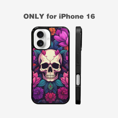 iPhone 16 Case — Lotus Many Hundreds Of Skulls Art, Custom Art Phone Cover