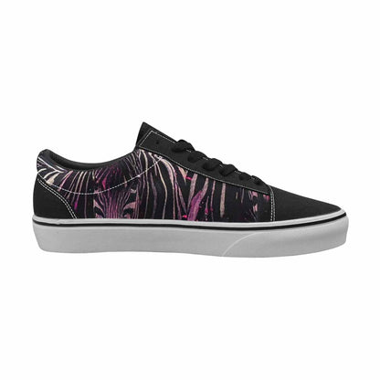 WOMEN'S Zebra Black & Pink Ink Canvas Made To Order Neon Fantasy Shoes