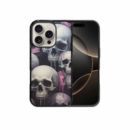 iPhone 16 Pro Case — Dark Black And White Color Tone, Custom Art Phone Cover
