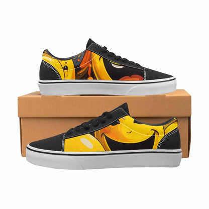 WOMEN'S Melting Moon Smiley  Lace-Up Canvas Y2K Shoes
