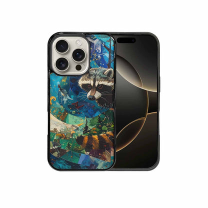 iPhone 16 Pro Case — Raccoon Bandit Raccoon Bandit Pattern Hundreds, Original Design Phone Case