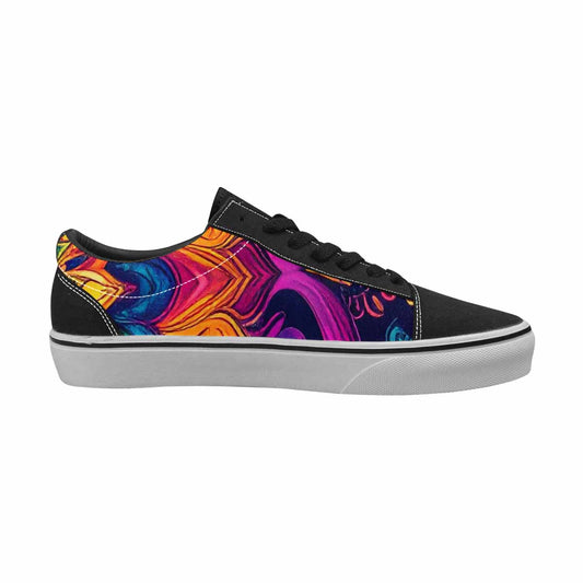MEN'S Tie Dye Mandala Canvas Lace-Up Cottagecore Custom Sneakers