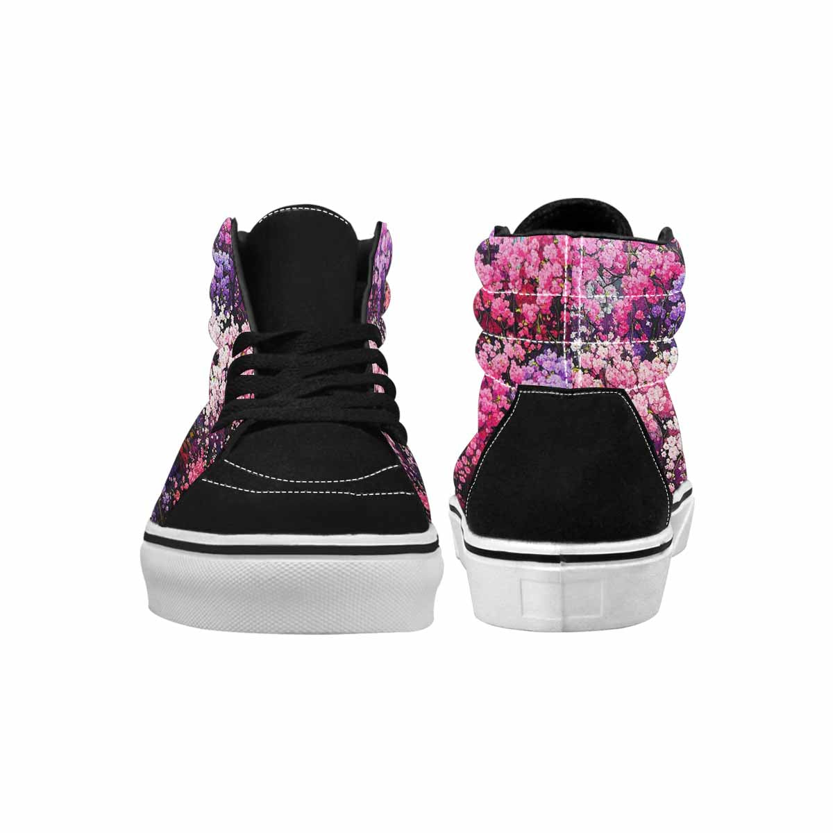 MEN'S Cherry Blossom Branch Cherry High Top Canvas Wallpaper Art Sneakers