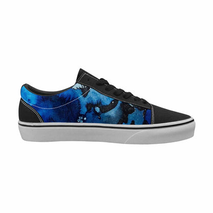 WOMEN'S Animal Print Lace-Up Canvas Vibrant Chaos Custom Sneakers