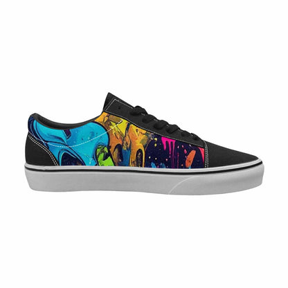 MEN'S Paint Splatter Canvas Lace-Up Y2K Custom Sneakers