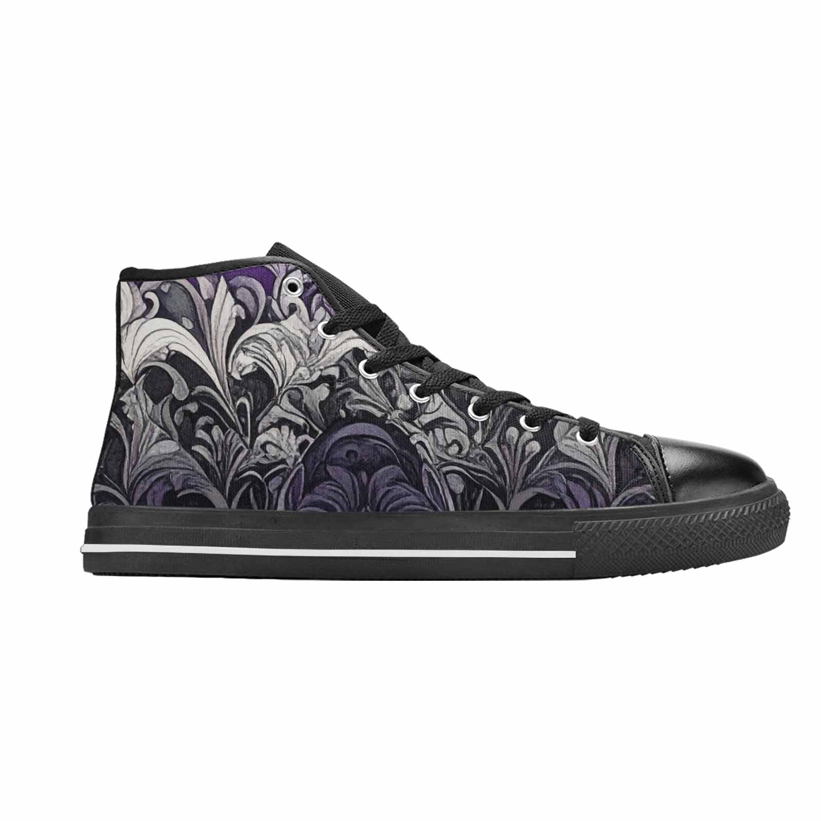 MEN'S Asexual Flag Color High Top Canvas Y2K Shoes