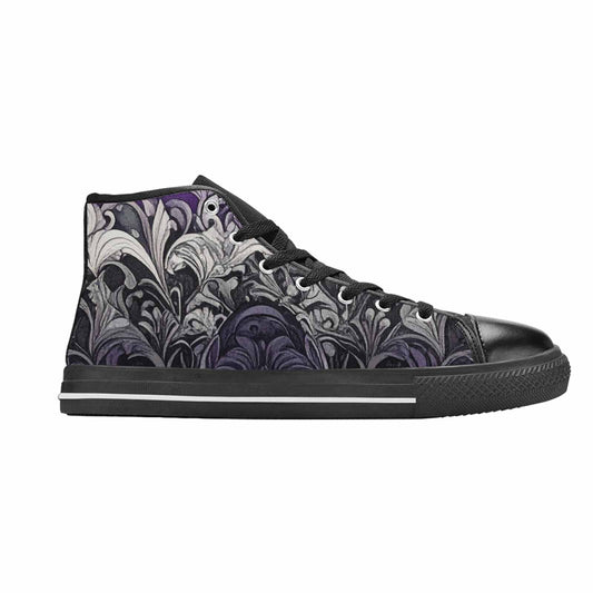 MEN'S Asexual Flag Color High Top Canvas Y2K Shoes