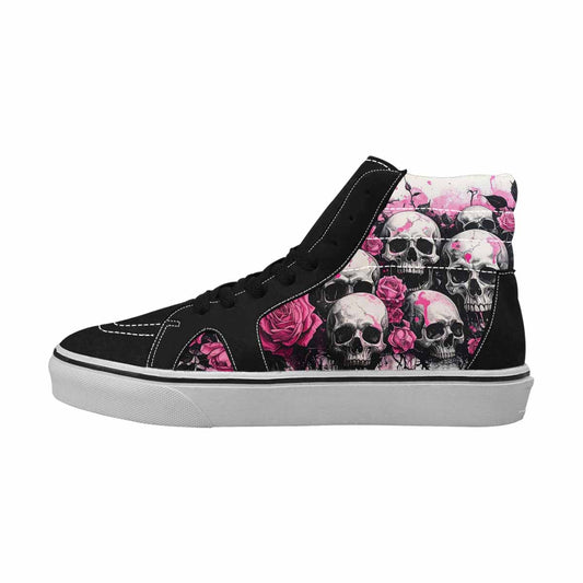 MEN'S Skull Roses High Top Canvas Kaleidoscope Sneakers