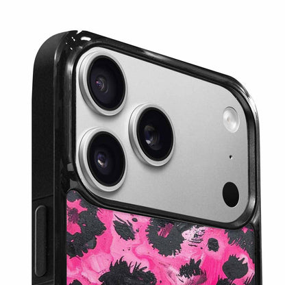 iPhone 17 Pro Max Case — Black &amp; Pink Ink Animal Print, Custom Made Phone Cover