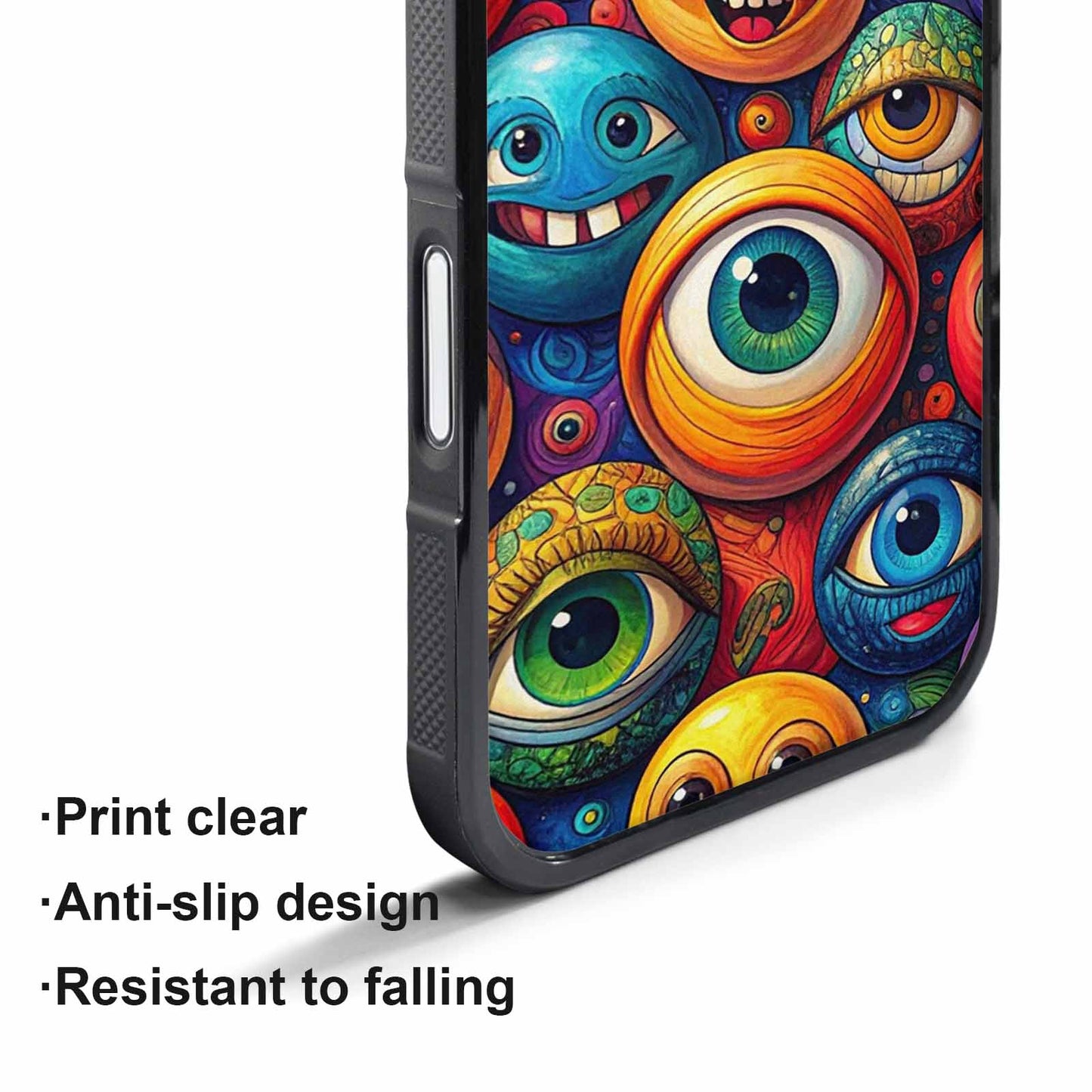 iPhone 17 Pro Case — Seamless Tileable Pattern Of Overlapping Cartoon, Custom Phone Case
