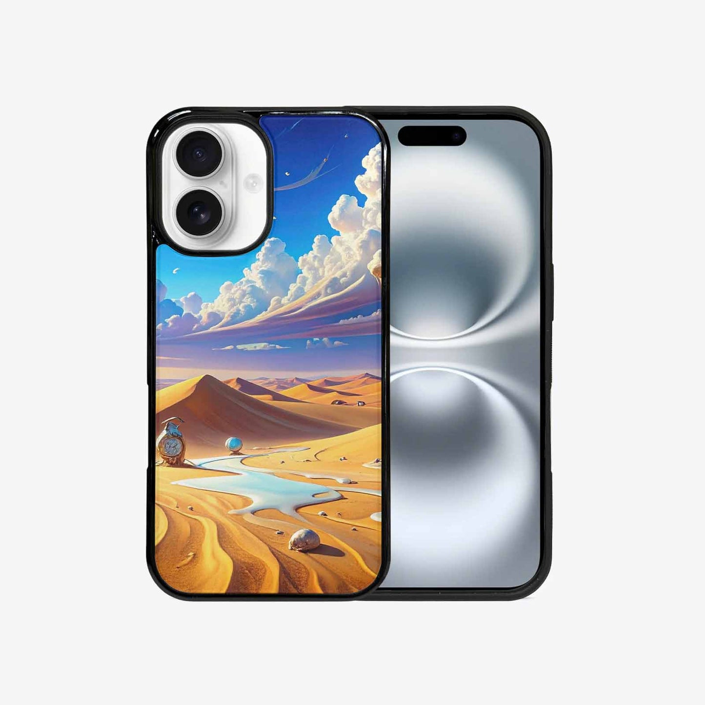 iPhone 16 Case — Surrealist Desert Dreamscape Custom Personalized Phone, Custom Art Phone Cover