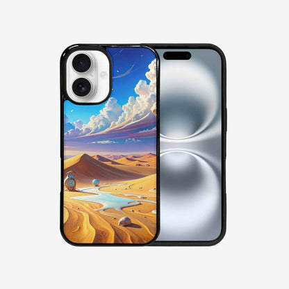 iPhone 16 Case — Surrealist Desert Dreamscape Custom Personalized Phone, Custom Art Phone Cover