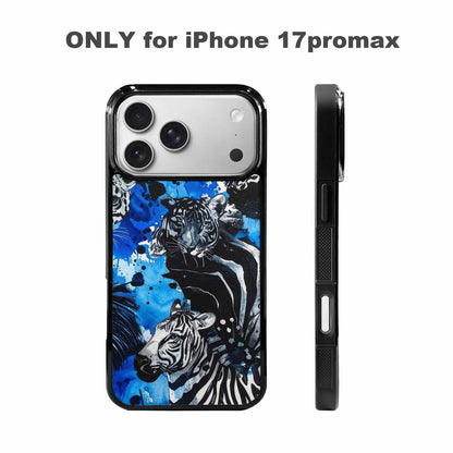 iPhone 17 Pro Max Case — Animal Print Black &amp; Animal Print, Custom Art Phone Cover