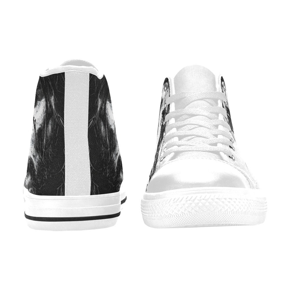 WOMEN'S Jesus High Top Canvas Neon Fantasy Shoes