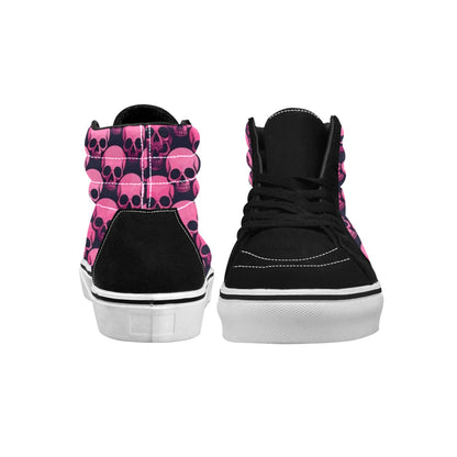 MEN'S Skull Underground Comix Black High Top Skateboarding Cottagecore Custom Sneakers