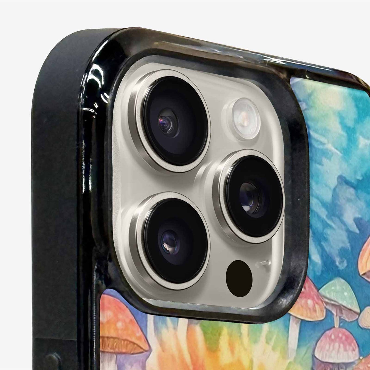 iPhone 16 Pro Case — Mushrooms Tie Dyemushrooms Pat 9i2, Custom Print Case Cover