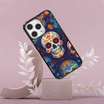 iPhone 15 Pro Max Case — Day Dead Sugar Skull Art 100s, Personalized Phone Case