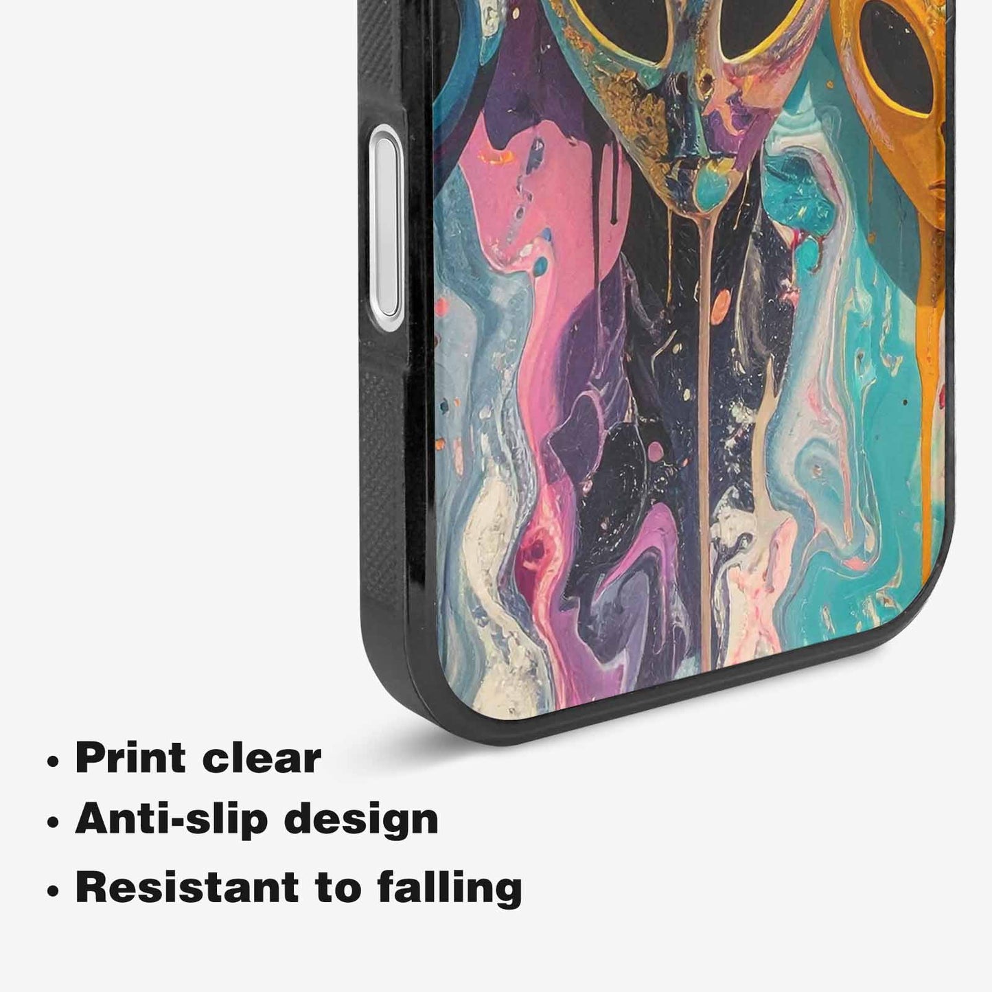 iPhone 16 Plus Case — Aliens Marblealiens Pattern Dng Personalized Phone, Custom Print Case Cover