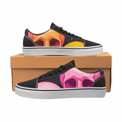 MEN'S Dripping Candy Skulls Canvas Lace-Up Dark Academia Shoes