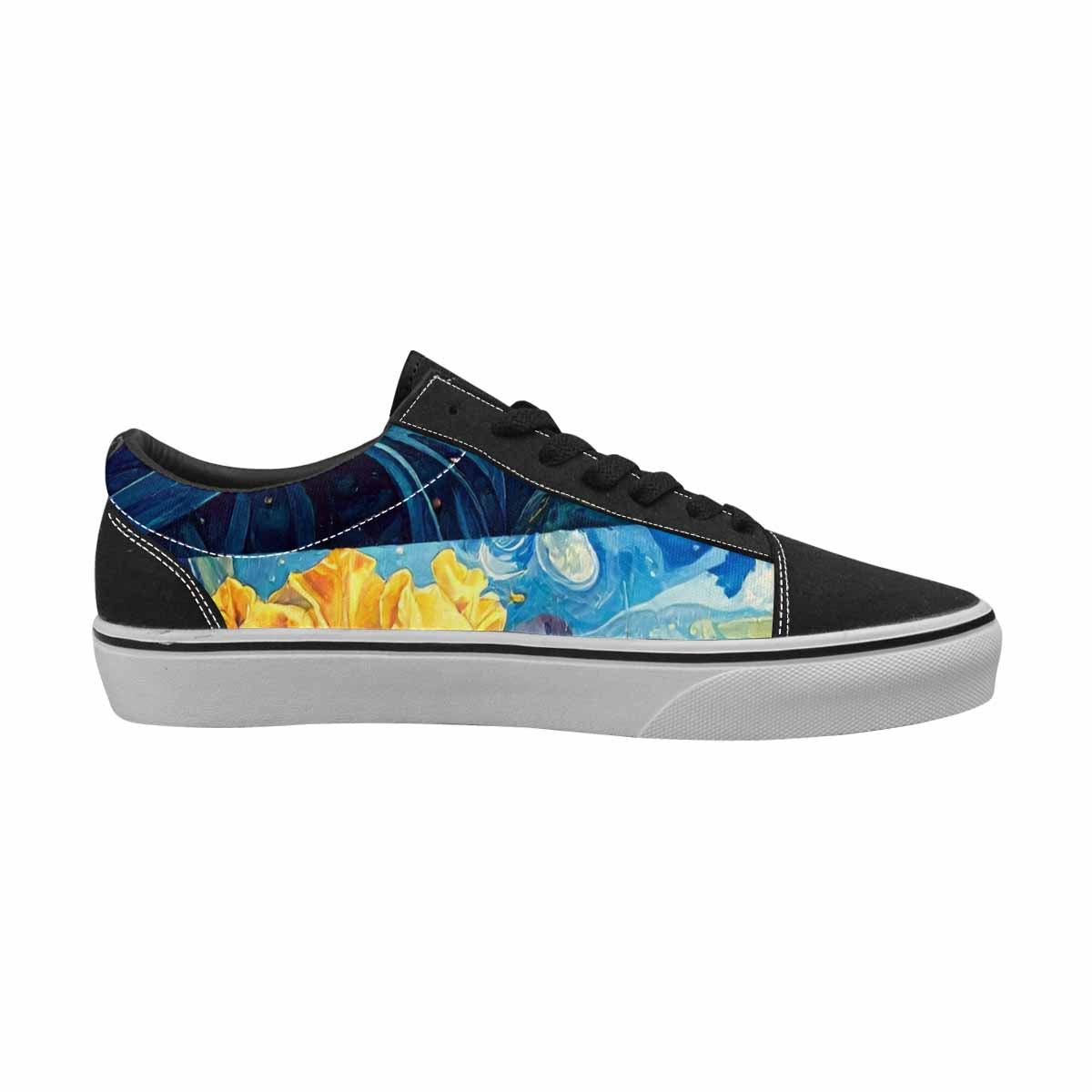 WOMEN'S Blend All Versions Canvas Lace-Up Wallpaper Art Sneakers