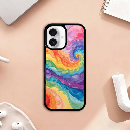 iPhone 17 Case — Tie Dye Swirls Tie Dye Tie, Custom Designed Case Cover