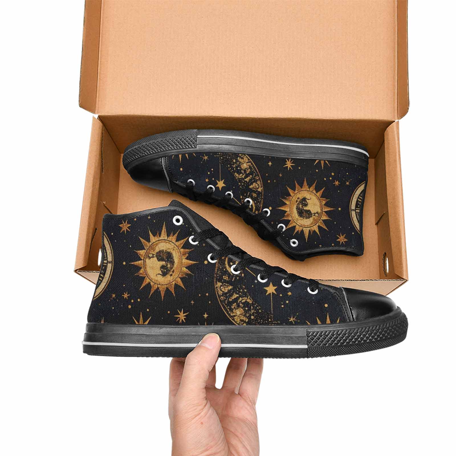 MEN'S Zodiac Constellation Star High Top Canvas Y2K Sneakers