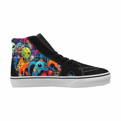 MEN'S Melting Aliens High Top Canvas Y2K Custom Shoes