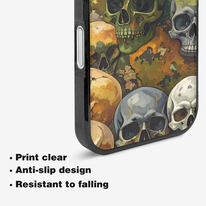 iPhone 16 Case — Skulls Camoskulls Pattern Hu Bti, Custom Print Case Cover