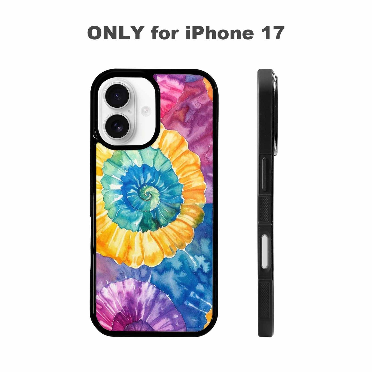 iPhone 17 Case — Small Tie Dye Swirl Tie Dye, Customized Protective Case