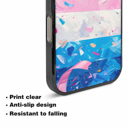 iPhone 16 Pro Case — Transgender Pride Flag Trans Pride Flag, Custom Art Phone Cover