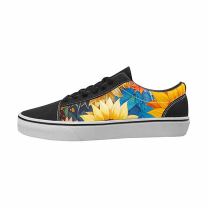 MEN'S Sunflowers Full Color Canvas Custom Fashion Surreal Custom Canvas Shoes