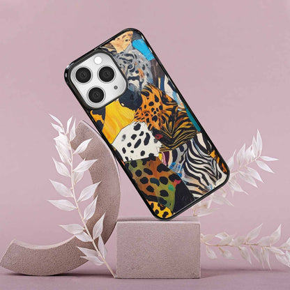 iPhone 15 Pro Max Case — Full Color Vibrant Animal Print Animal, Custom Made Phone Cover