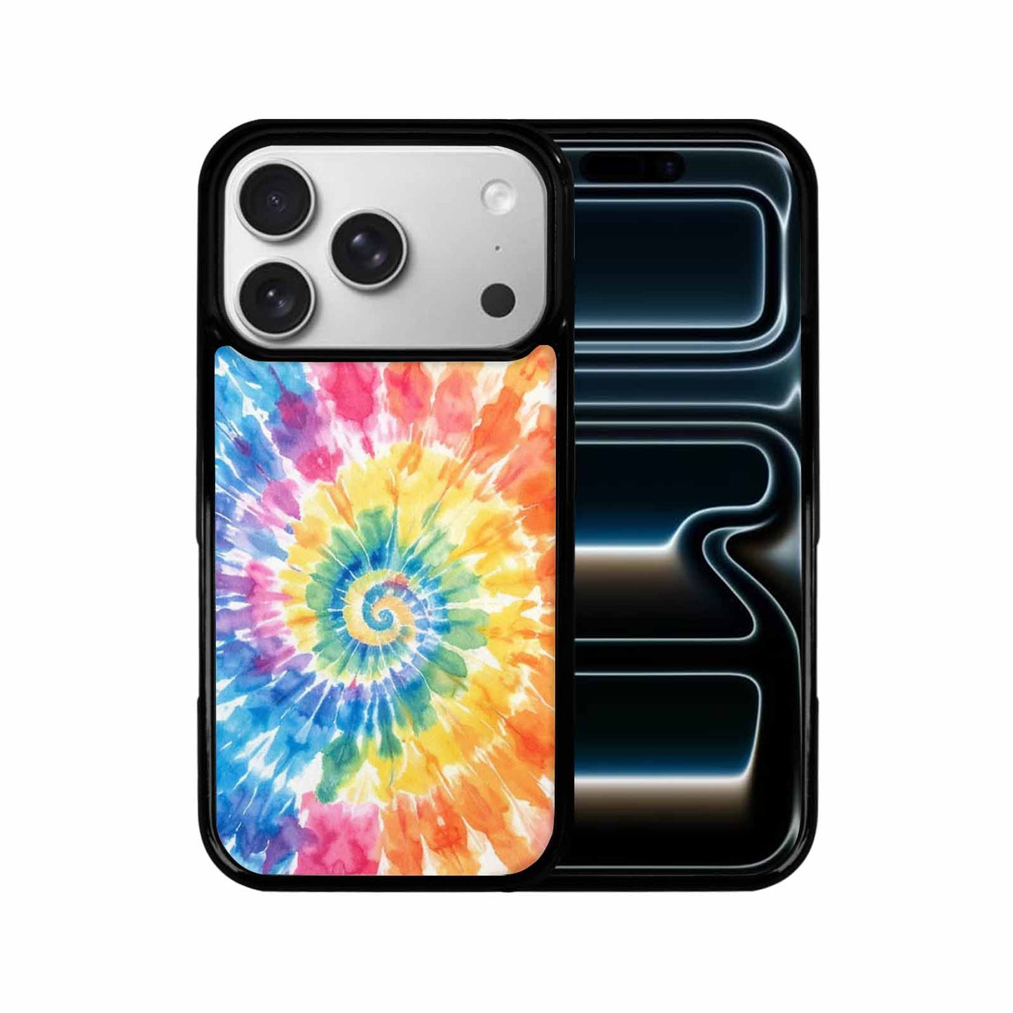 iPhone 17 Pro Case — Small Tie Dye Swirl Pattern Tie, Personalized Phone Case