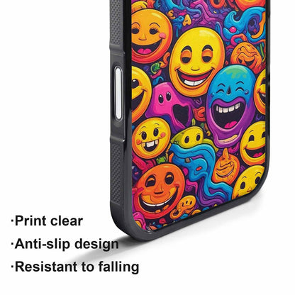 iPhone 17 Pro Case — Small Yellow Smiley Face Acid Original, Custom Phone Case