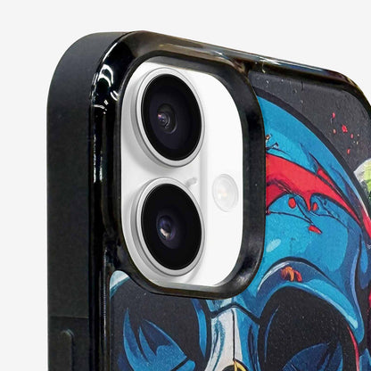 iPhone 16 Case — Graffiti Skull Art Seamless Pattern Vibrant, Custom Art Phone Cover