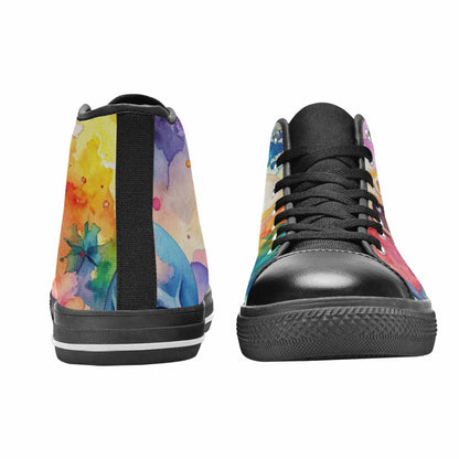 MEN'S Kulls - Watercolor High Top Canvas Aesthetic Custom Sneakers