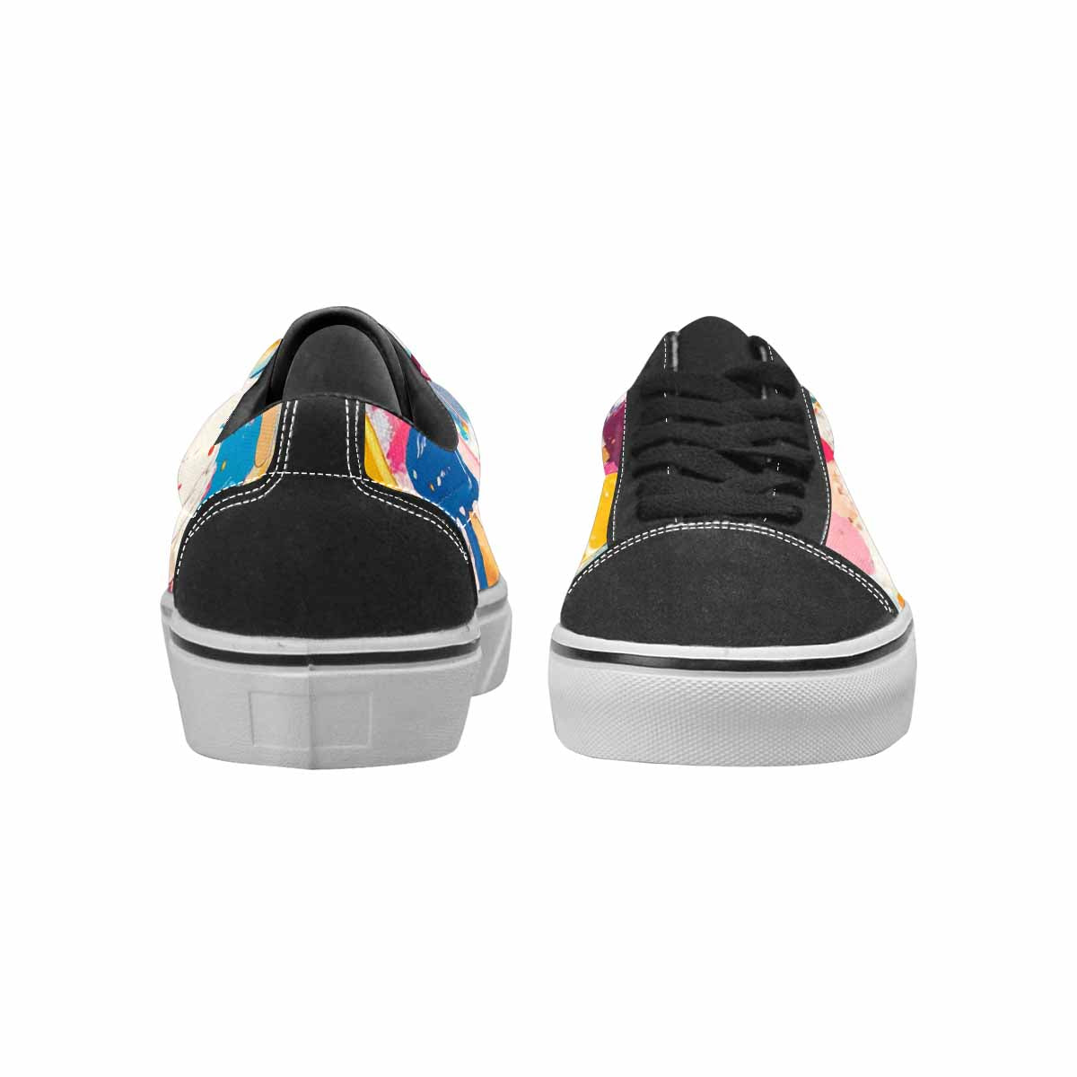 WOMEN'S Ice Cream Motif Ice Lace-Up Canvas Y2K Custom Shoes