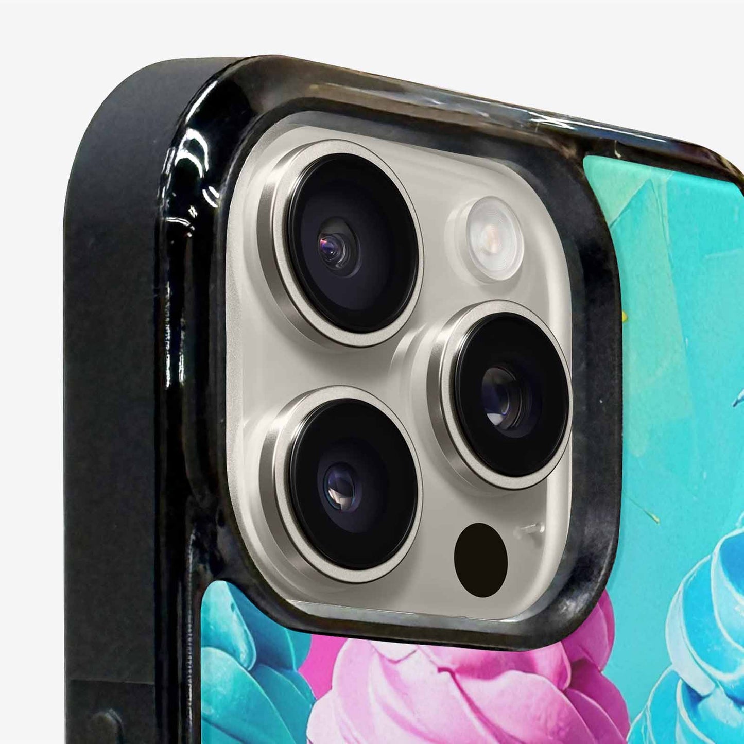 iPhone 16 Pro Case — Collage Of Overlapping Waffle Cones Icecream, Custom Art Phone Cover