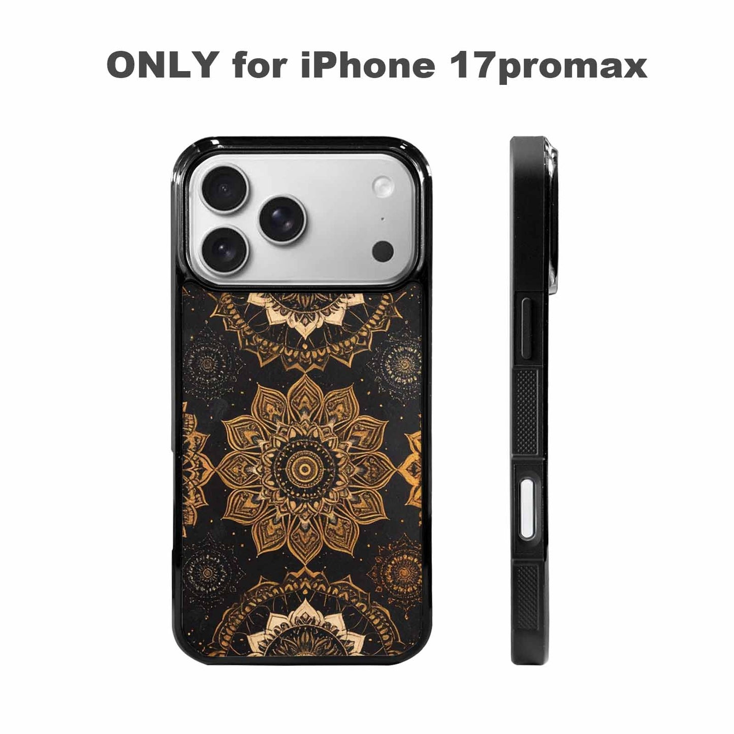 iPhone 17 Pro Max Case — Small Mandala Pattern, Randomly Floral, Personalized Phone Case