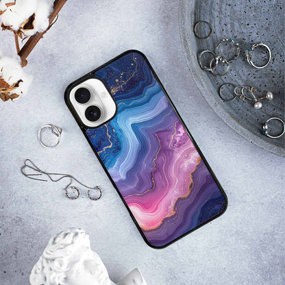 iPhone 16 Plus Case — Marble Galaxy, Custom Made Phone Cover