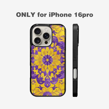 iPhone 16 Pro Case — Intersex Flag Color Theme Small Rainbow, Original Design Phone Case