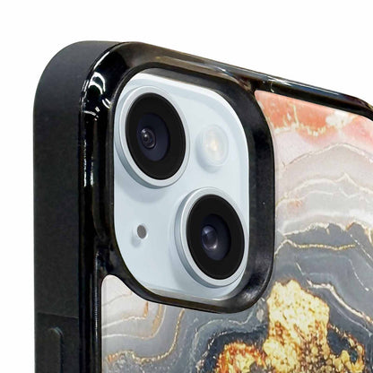 iPhone 15 Plus Case — Marble Vein Marble Veins Pattern Hundreds, Personalized Phone Case