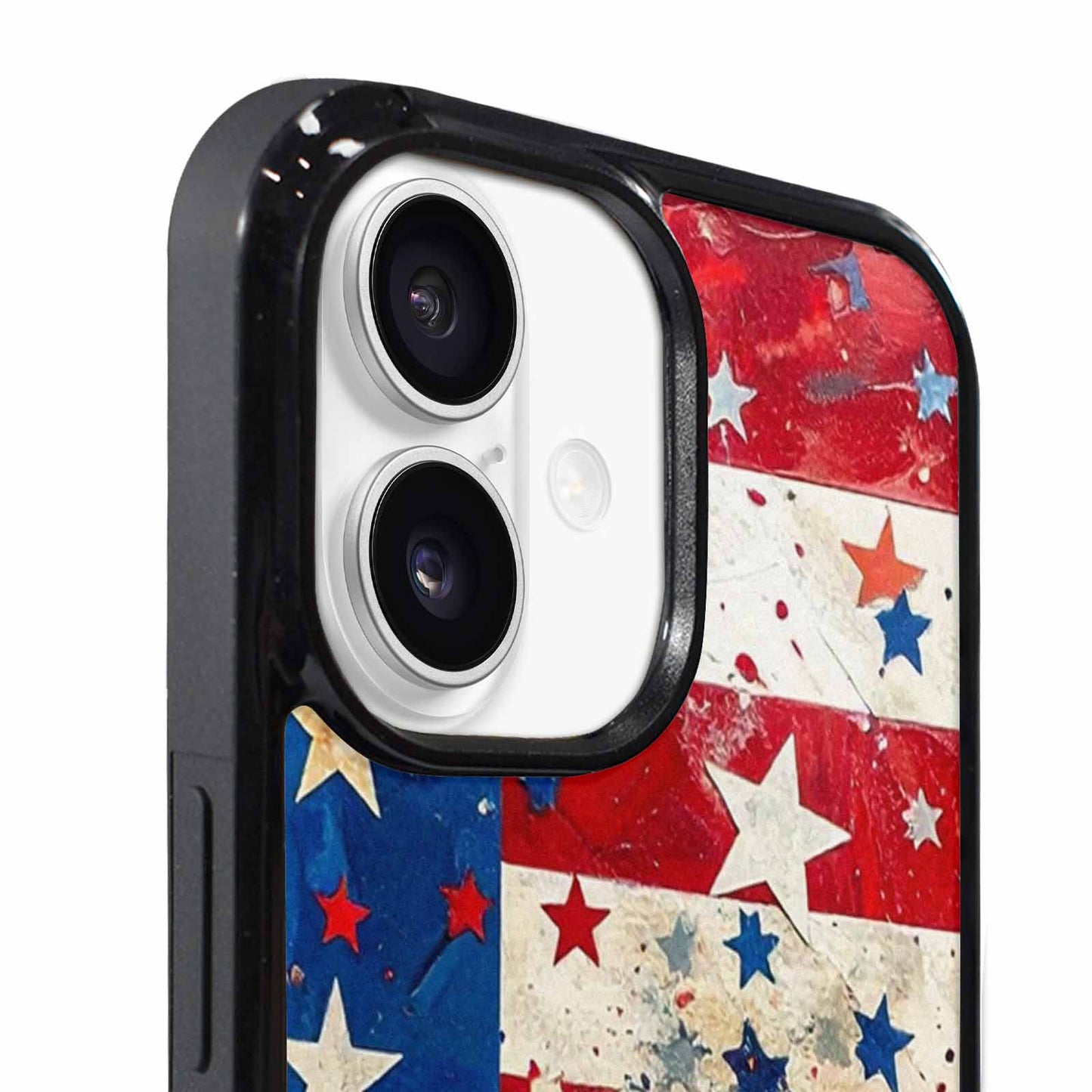 iPhone 17 Case — Patriotic Stars And Stripes Galaxy Space, Customized Protective Case