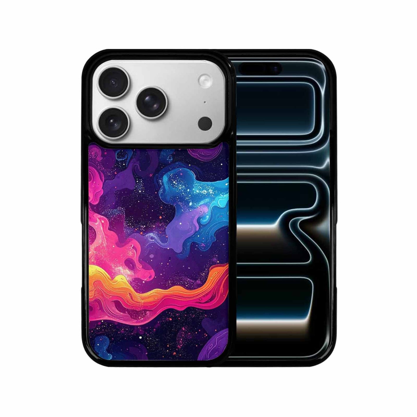 iPhone 17 Pro Case — Rose Galaxy Art Seamless Pattern Galaxy, Custom Printed Phone Case