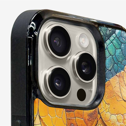 iPhone 16 Pro Case — Reptile Scale Full Color Vibrant Reptile, Custom Phone Case