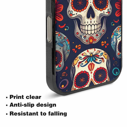 iPhone 16 Pro Max Case — Day Dead Sugar Skull Art 100s, Customized Protective Case